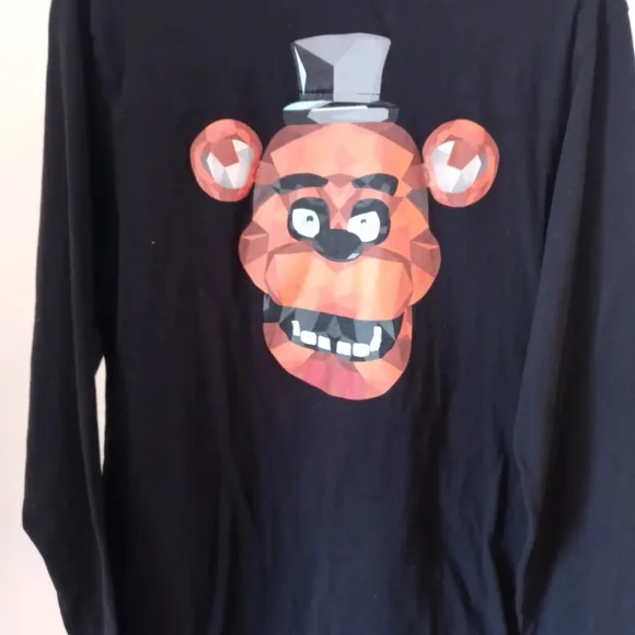 ( SOLD )Five Nights At Freddy's Unisex Youth Long Sleeve Graphic Print - Picture 2 of 3